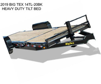 2019 BIG TEX 14TL-20BK HEAVY DUTY TILT BED