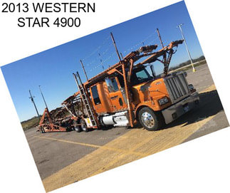 2013 WESTERN STAR 4900