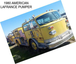 1980 AMERICAN LAFRANCE PUMPER