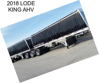 2018 LODE KING AHV