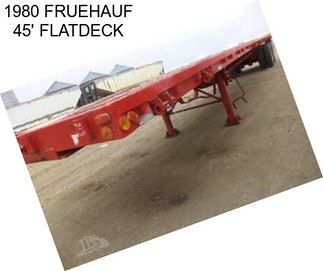 1980 FRUEHAUF 45\' FLATDECK