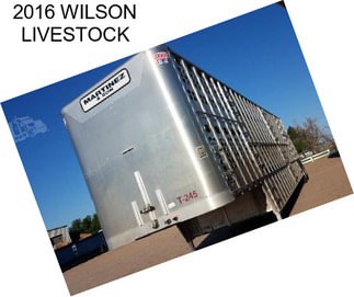 2016 WILSON LIVESTOCK