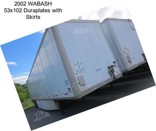 2002 WABASH 53x102 Duraplates with Skirts