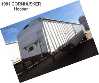 1981 CORNHUSKER Hopper