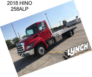 2018 HINO 258ALP