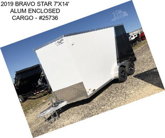 2019 BRAVO STAR 7\'X14\' ALUM ENCLOSED CARGO - #25736