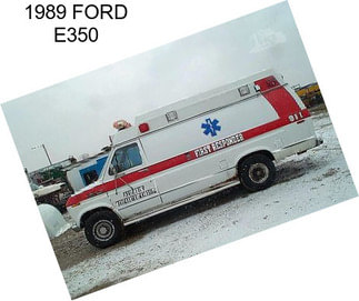 1989 FORD E350