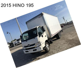 2015 HINO 195