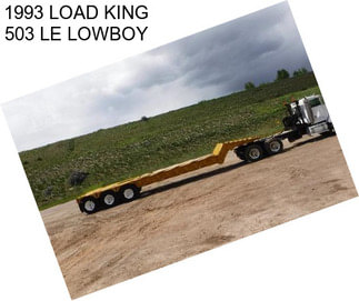 1993 LOAD KING 503 LE LOWBOY