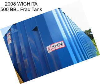 2008 WICHITA 500 BBL Frac Tank