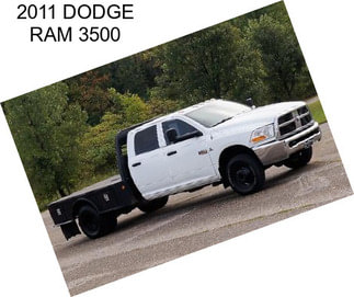 2011 DODGE RAM 3500