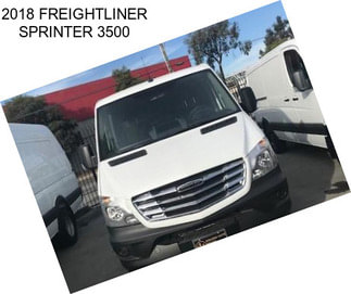 2018 FREIGHTLINER SPRINTER 3500