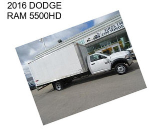 2016 DODGE RAM 5500HD