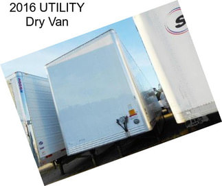 2016 UTILITY Dry Van