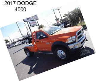 2017 DODGE 4500