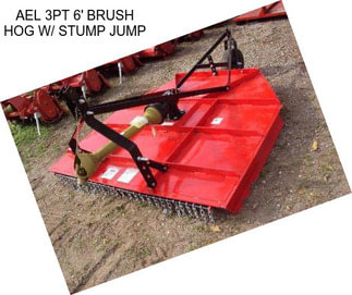 AEL 3PT 6\' BRUSH HOG W/ STUMP JUMP