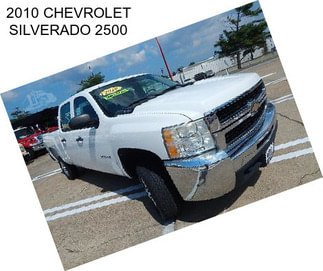 2010 CHEVROLET SILVERADO 2500