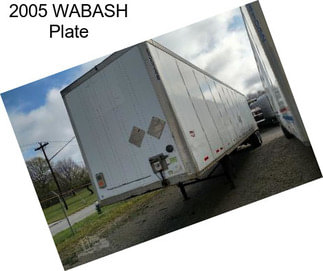 2005 WABASH Plate