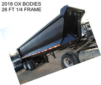 2018 OX BODIES 26 FT 1/4 FRAME