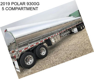 2019 POLAR 9300G 5 COMPARTMENT