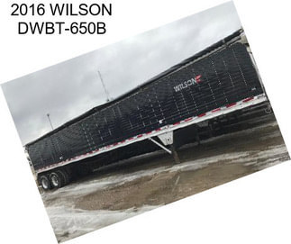 2016 WILSON DWBT-650B