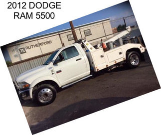 2012 DODGE RAM 5500