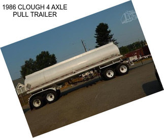 1986 CLOUGH 4 AXLE PULL TRAILER