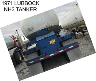 1971 LUBBOCK NH3 TANKER