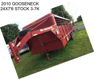 2010 GOOSENECK 24X7\'6 STOCK 3-7K