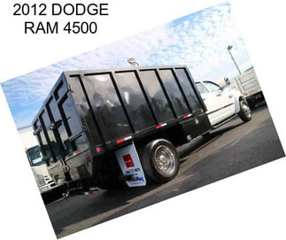 2012 DODGE RAM 4500