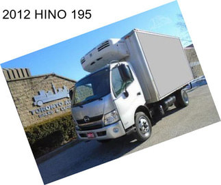 2012 HINO 195