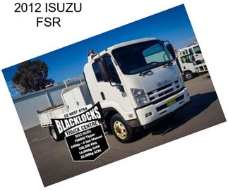 2012 ISUZU FSR