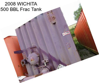 2008 WICHITA 500 BBL Frac Tank