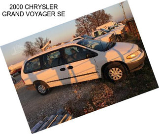 2000 CHRYSLER GRAND VOYAGER SE