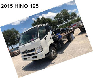 2015 HINO 195