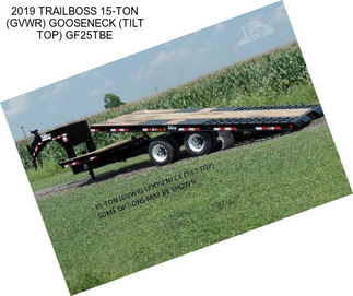 2019 TRAILBOSS 15-TON (GVWR) GOOSENECK (TILT TOP) GF25TBE