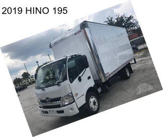 2019 HINO 195