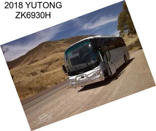 2018 YUTONG ZK6930H