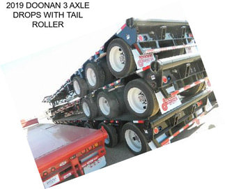 2019 DOONAN 3 AXLE DROPS WITH TAIL ROLLER