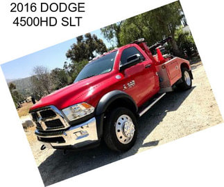2016 DODGE 4500HD SLT