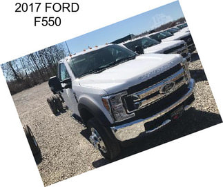 2017 FORD F550