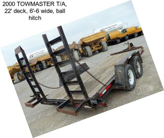 2000 TOWMASTER T/A, 22\' deck, 6\'-6\