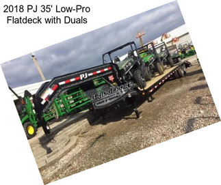 2018 PJ 35\' Low-Pro Flatdeck with Duals