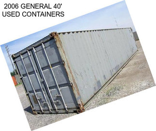 2006 GENERAL 40\' USED CONTAINERS