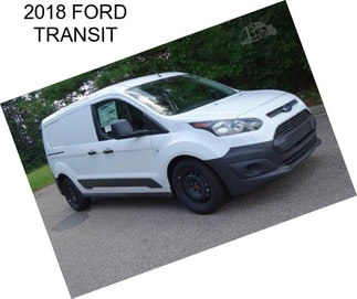 2018 FORD TRANSIT