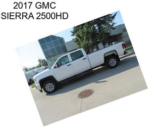 2017 GMC SIERRA 2500HD