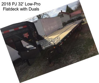 2018 PJ 32\' Low-Pro Flatdeck with Duals