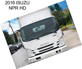 2016 ISUZU NPR HD