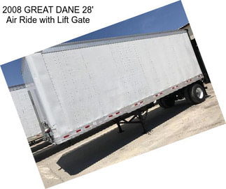 2008 GREAT DANE 28\' Air Ride with Lift Gate