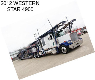 2012 WESTERN STAR 4900